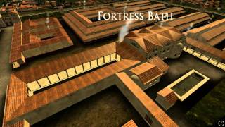 Animation of ancient Roman Fort in Caerleon Wales [upl. by Ancier]