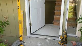 Jeld Wen Front Door Installation  Really crappy products and craftsmanship PART 1 [upl. by Amil]