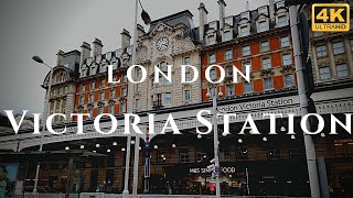 London Victoria Station Walk Through England 4K [upl. by Eltrym777]