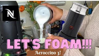 How To Foam Milk With Aeroccino 3 Make Coffee With Foam Tips amp Tricks  Easy Foamed Latte Recipe [upl. by Beitch]