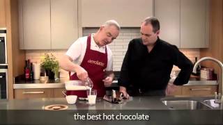 How to make a hot chocolate using an aerolatte milk frother [upl. by Rainger]